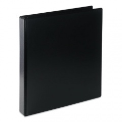 Universal Deluxe Round Ring View Binder, 3 Rings, 1" Capacity, 11 x 8.5, Black (20711)