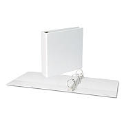 Universal Slant D-Ring View Binder, 3 Rings, 2" Capacity, 11 x 8.5, White (UNV20746)