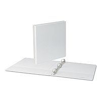 Universal Slant D-Ring View Binder, 3 Rings, 1" Capacity, 11 x 8.5, White (UNV20742)