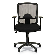 Alera Etros Series Mesh Mid-Back Chair, Supports Up to 275 lb, 18.03" to 21.96" Seat Height, Black (ALEET42ME10B)