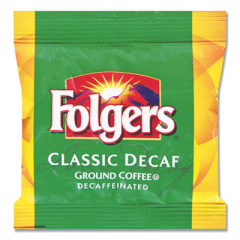 Folgers Coffee, Classic Roast, Decaf, 0.9 oz Bag, 36/Carton (06119)