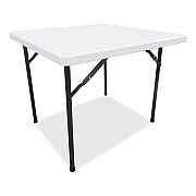 Alera Square Plastic Folding Table, 36w x 36d x 29.25h, White (ALEPT36SW)