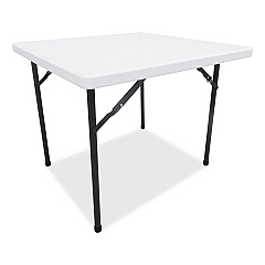 Alera Square Plastic Folding Table, 36w x 36d x 29.25h, White (ALEPT36SW)