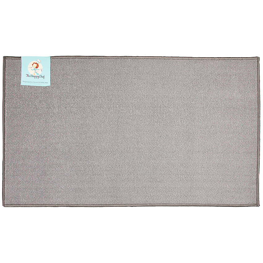 Sloppy Chef Accent Rug 26x45 Silver, Case Of 12 (JKT-26X45-SL-CS)