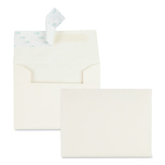 Quality Park GREETING CARD/INVITATION ENVELOPE, A-2, SQUARE FLAP, REDI-STRIP CLOSURE, 4.38 X 5.75, IVORY, 100/BOX (10741)