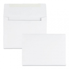 Quality Park Greeting Card/Invitation Envelope, A-6, Square Flap, Gummed Closure, 4.75 x 6.5, White, 500/Box (36426)