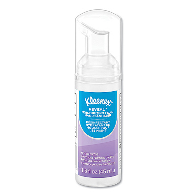 Kleenex Ultra Moisturizing Foam Hand Sanitizer, 1.5 oz Pump Bottle, Unscented (KCC34604EA)