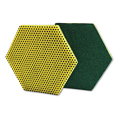 Scotch-Brite Dual Purpose Scour Pad, 5 x 5.75, Green/Yellow, 15/Carton (MMM96HEX)