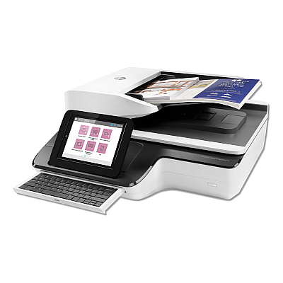 HP ScanJet Enterprise Flow N9120 fn2 Document Scanner, 600 dpi Optical Resolution, 200-Sheet Duplex Auto Document Feeder (L2763A#201)