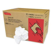 Cascades PRO Tuff-Job Spunlace Towels, Crumple Pack, 14.38 x 14, White, 250/Carton (W630)