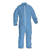 KleenGuard A65 Zipper Front Flame Resistant Coveralls, X-Large, Blue, 25/Carton (KCC45314)