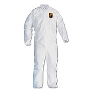KleenGuard A30 Elastic Back And Cuff Coveralls, 4x-Large, White, 21/carton (KCC46107)
