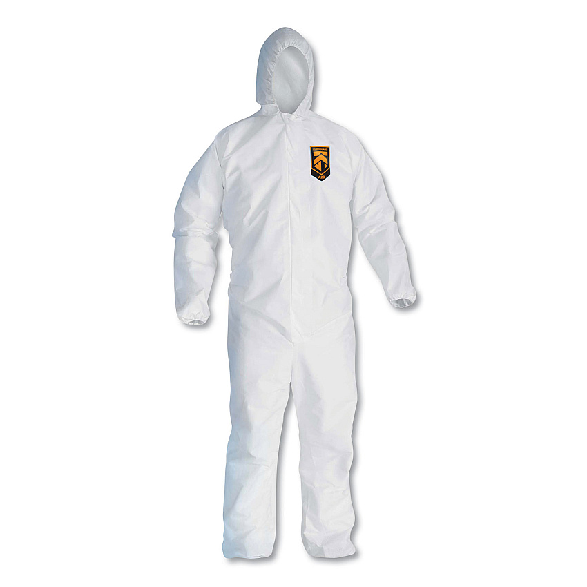 KleenGuard A20 Breathable Particle Protection Coveralls, Zip Closure, 3X-Large, White (KCC49116)
