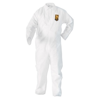 KleenGuard A20 Breathable Particle Protection Coveralls, Zip Closure, 2X-Large, White (49105)
