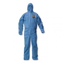 KleenGuard A20 Breathable Particle Protection Coveralls, X-Large, Blue, 24/Carton (58514)