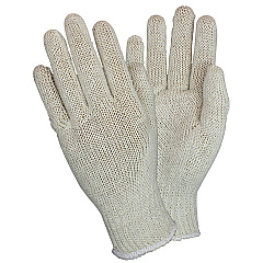 Safety Zone Economy Lightweight String Knit Gloves, 7 Gauge, Cotton/polyester Blend, Reusable Work Gloves Or Insulated Liner, Womens, Light Gray, Bag Of 12 Pairs, Case Of 40 Bags (GSLW-WN-2C-NRB)