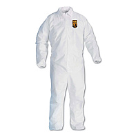 KleenGuard A40 Elastic-Cuff and Ankles Coveralls, 4X-Large, White, 25/Carton (KCC44317)