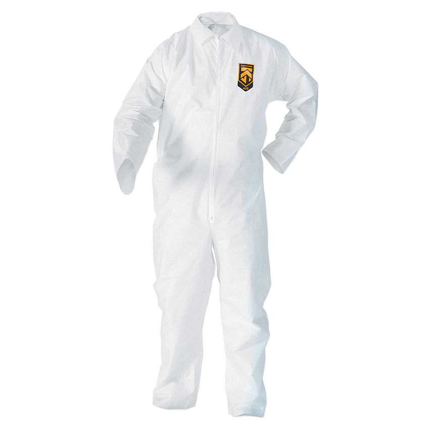 KleenGuard A20 Breathable Particle Protection Coveralls, 3X-Large, White, 20/Carton (KCC49006)
