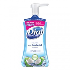 Dial Antibacterial Foaming Hand Wash, Coconut Waters, 7.5 oz Pump Bottle, 8/Carton (09316CT)