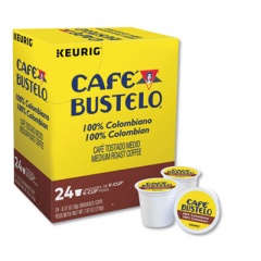 Cafe Bustelo 100 Percent Colombian K-Cups, 24/Box (6107)