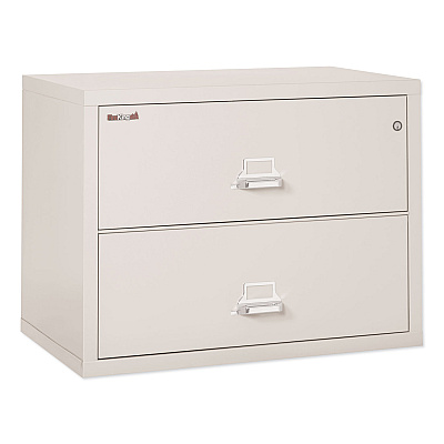 FireKing Insulated Lateral File, 2 Legal/Letter-Size File Drawers, Parchment, 37.5" x 22.13" x 27.75" (FIR23822CPA)