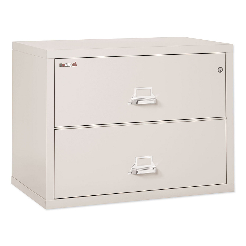 FireKing Insulated Lateral File, 2 Legal/Letter-Size File Drawers, Parchment, 37.5" x 22.13" x 27.75" (FIR23822CPA)
