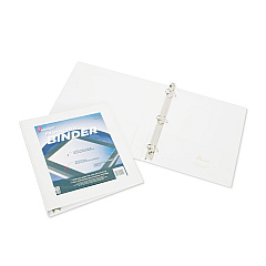 AbilityOne 7510014621391, SKILCRAFT Framed Slant-D Ring View Binder, 3 Rings, 1.5" Capacity, 11 x 8.5, White