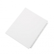 AbilityOne 7530014072248 SKILCRAFT Table of Contents Indexes, Avery Style, 26-Tab, 26 to 50, 14 x 8.5, White, 1 Set