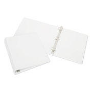 AbilityOne 7510015194381 SKILCRAFT Round Ring View Binder, 3 Rings, 1.5" Capacity, 11 x 8.5, White