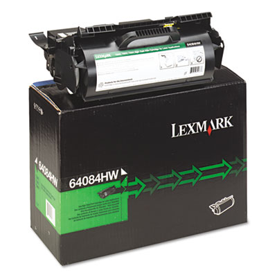 Lexmark 64084HW High-Yield Toner, 21,000 Page-Yield, Black