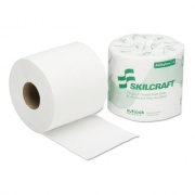 AbilityOne 8540013800690, SKILCRAFT Toilet Tissue, Septic Safe, 2-Ply, White, 550 Sheets/Roll, 80 Rolls/Box