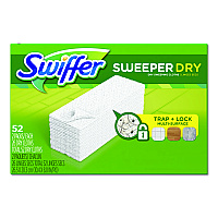 Swiffer Dry Refill Cloths, White, 10.4" X 8", 52/box, 3 Boxes/carton (PGC81216)