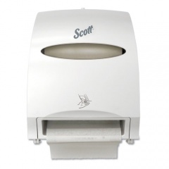 Scott Essential Electronic Hard Roll Towel Dispenser, 12.7 x 9.57 x 15.76, White (48858)