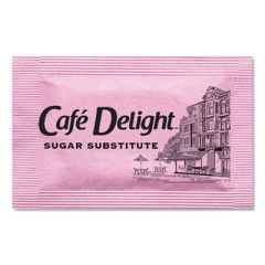 Cafe Delight Pink Sweetener Packets, 0.08 g Packet, 2000 Packets/Box (45248)