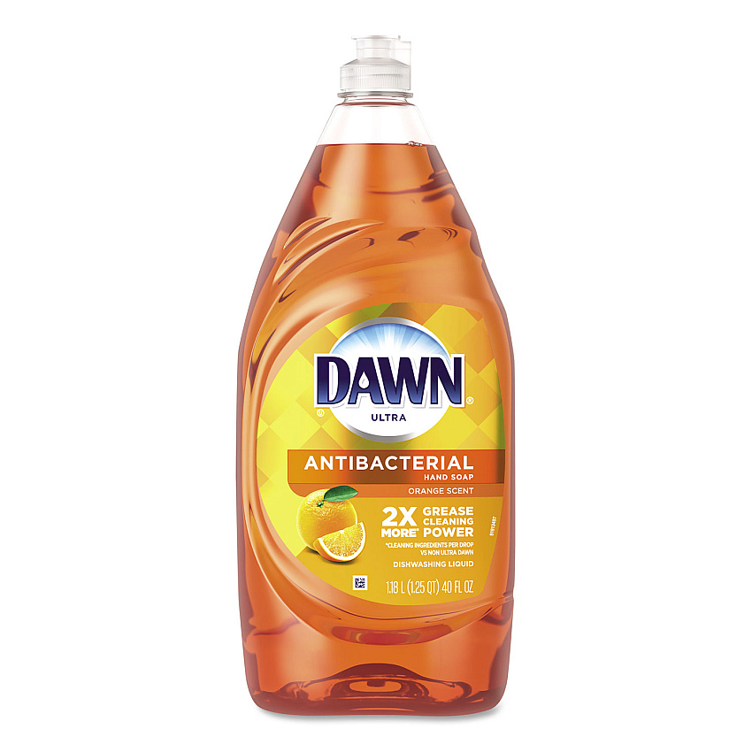 Dawn Ultra Antibacterial Dishwashing Liquid, Orange, 40 oz Bottle (PGC91092EA)