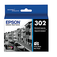Epson T302120-S (T302) Claria Ink, Photo Black