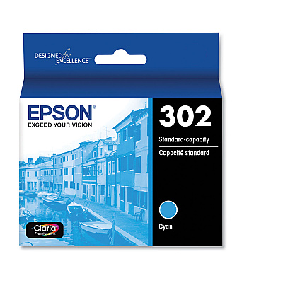 Epson T302220-S (T302) Claria Ink, Cyan