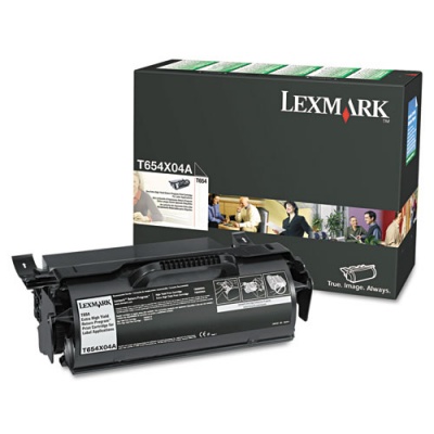 Lexmark T654X04A Return Program Extra High-Yield Toner, 36,000 Page-Yield, Black