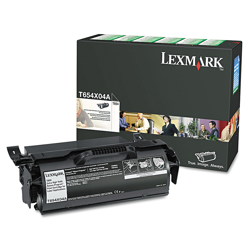 Lexmark T654X04A Return Program Extra High-Yield Toner, 36,000 Page-Yield, Black