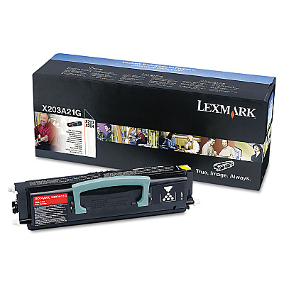 Lexmark X203A11G Return Program Toner, 2,500 Page-Yield, Black