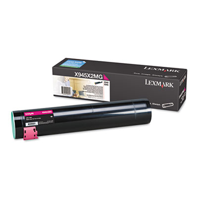 Lexmark X945X2MG High-Yield Toner, 22,000 Page-Yield, Magenta