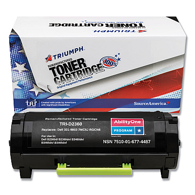 AbilityOne 7510016774487 Remanufactured 331-9803 Toner, 2,500 Page-Yield, Black