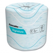 Cascades PRO Signature Bath Tissue, 2-Ply, White, 400 Sheets/Roll, 48 Rolls/Carton (B625)