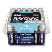 Rayovac Alkaline AAA Batteries, 36/Pack (82436PPK)