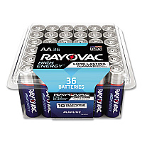 Rayovac High Energy Premium Alkaline AA Batteries, 36/Pack (RAY81536PPK)
