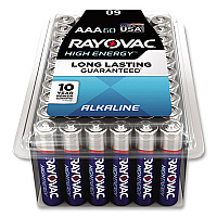 Rayovac Alkaline AAA Batteries, 60/Pack (RAY82460PPK)