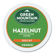 Green Mountain Coffee Roasters Roasters Roasters Hazelnut Decaf Coffee K-Cups, 96/Carton (7792CT)