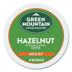 Green Mountain Coffee Roasters Roasters Roasters Hazelnut Decaf Coffee K-Cups, 96/Carton (7792CT)