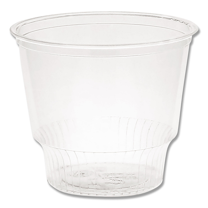 Pactiv Evergreen EarthChoice Recycled Clear Plastic Sundae Dish, 12 oz, Clear, 50 Dishes/Bag, 20 Bag/Carton (PCTYPS12C)