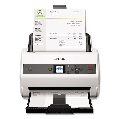 Epson DS-870 Color Workgroup Document Scanner, 600 dpi Optical Resolution, 100-Sheet Duplex Auto Document Feeder (EPSB11B250201)
